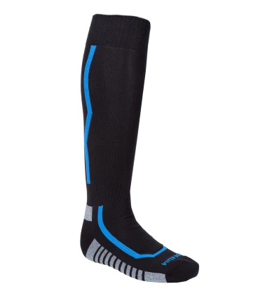 KLIM Aggressor Sock 1.0 Black - Electric Blue Lemonade